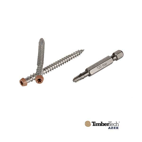 Azek TOPLoc Screws For PVC - Tan - The Deck Store USA