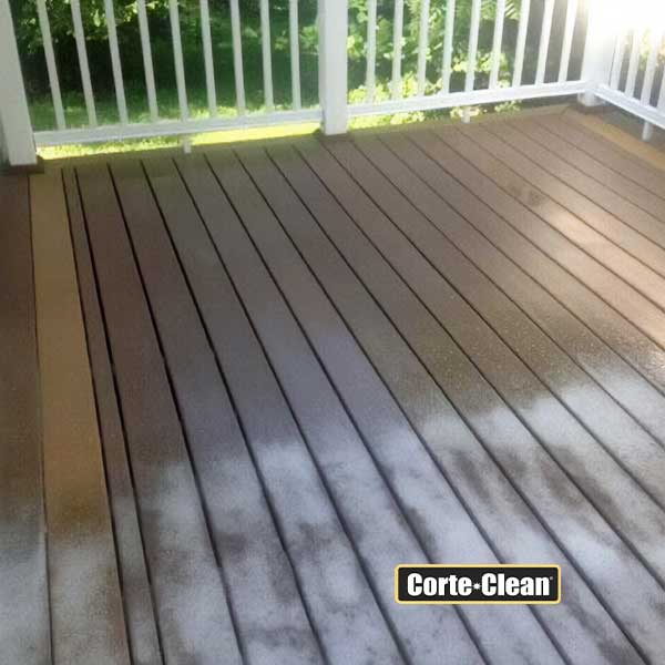 Corte-Clean Composite Deck Cleaner Applied - The Deck Store USA