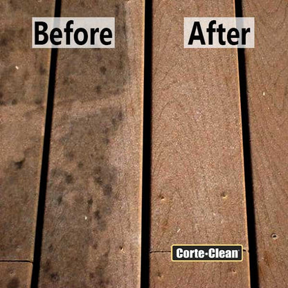 Corte-Clean Composite Deck Cleaner Before & After - The Deck Store USA
