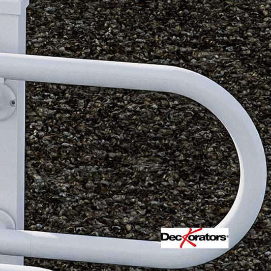 Deckorators ADA Handrail 180 Degree Return Loop - Textured White Installed