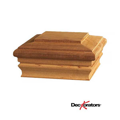 Deckorators Newport Classic Flat Top Cedar Post Caps at The Deck Store USA