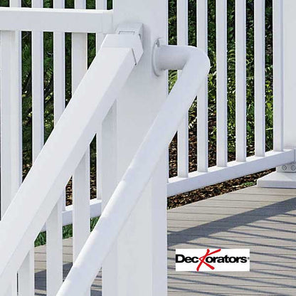 Deckorators ADA Graspable Handrail - Textured White Installed