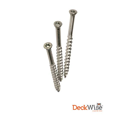 DeckWise ColorMatch Deck Screws - Stainless - The Deck Store USA