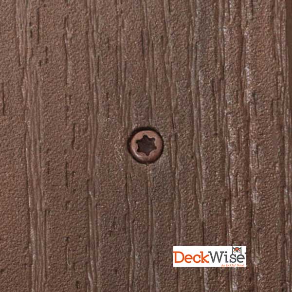 DeckWise Composite Deck Screw - Brown Installed - The Deck Store USA