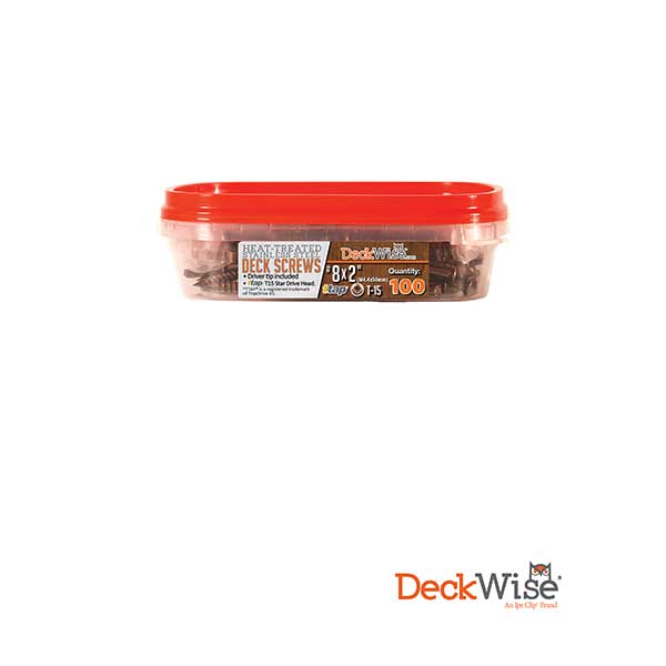 DeckWise Heat-Treated Deck Screws - 100ct - The Deck Store USA