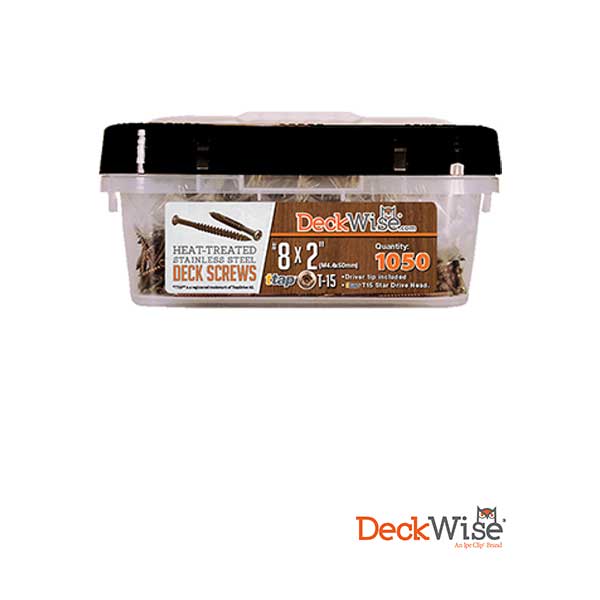 DeckWise Heat-Treated Deck Screws - 1050ct - The Deck Store USA