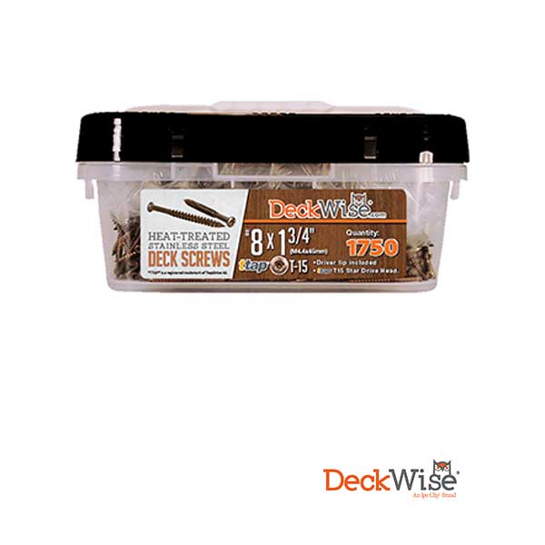 DeckWise Heat-Treated Deck Screws - 1750ct - The Deck Store USA