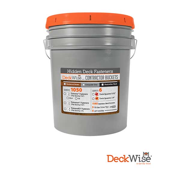 DeckWise IPE Clip Extreme 1050ct Bucket - The Deck Store USA