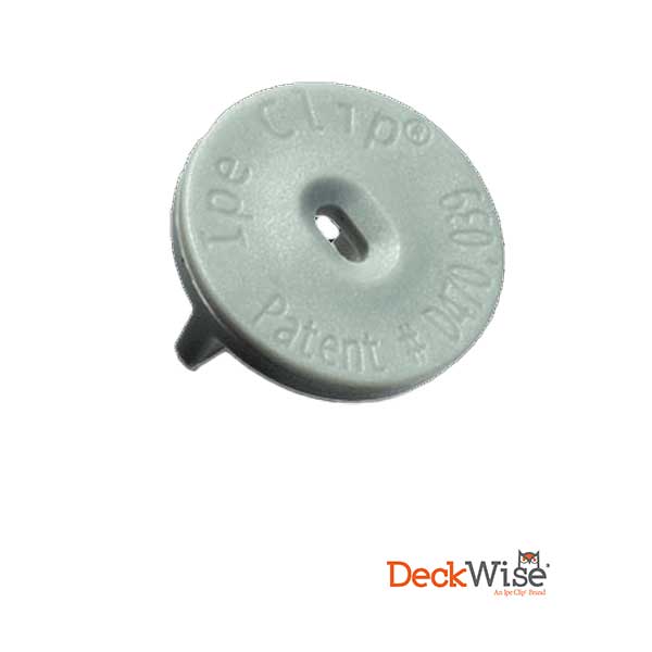 DeckWise Standard IPE Clips - Gray Front - The Deck Store USA