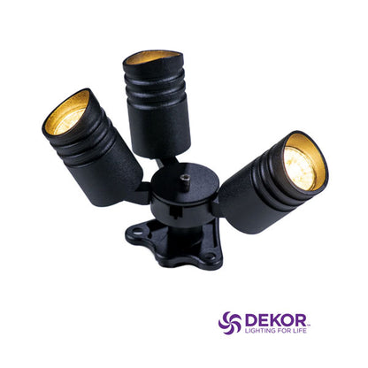 Dekor Spot Gang Landscape Spotlight - 3 Light Module