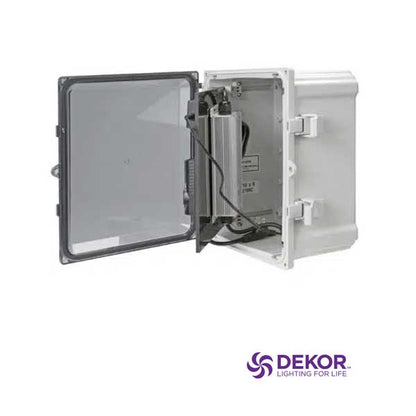 Dekor Enclosure Box With Hinged Plate With Transformer Installed - The Deck Store USA