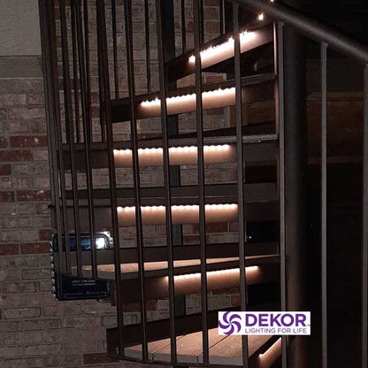 Dekor NOSEEEM LED Strip Lights On Stairs - The Deck Store USA