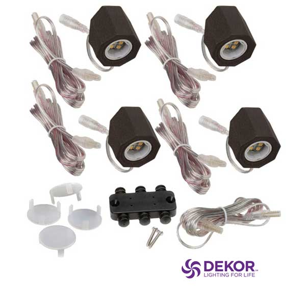 Dekor Petite Directional Post Lights - 4 Pack - The Deck Store USA