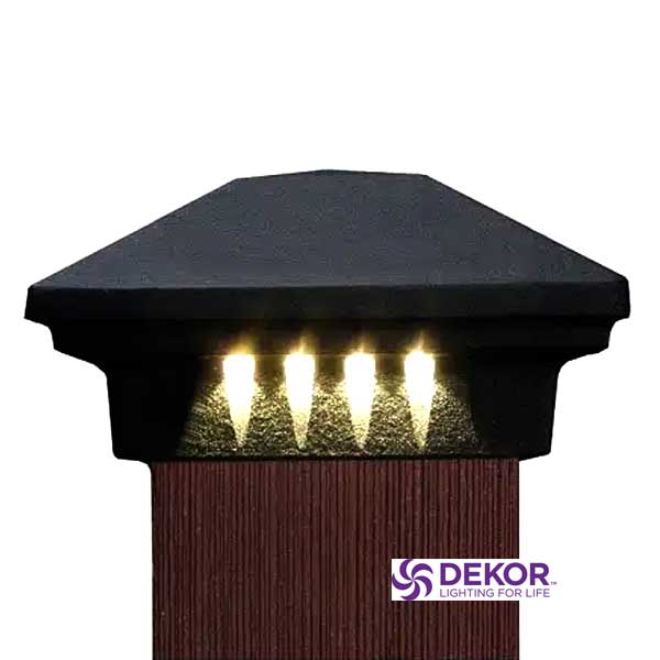 Dekor Pyramid Post Cap Lights - The Deck Store USA