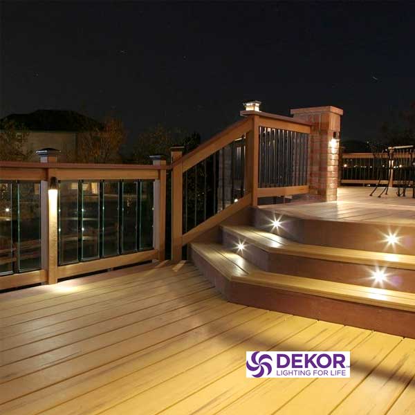 Dekor Recessed Stair Lights Installed - The Deck Store USA