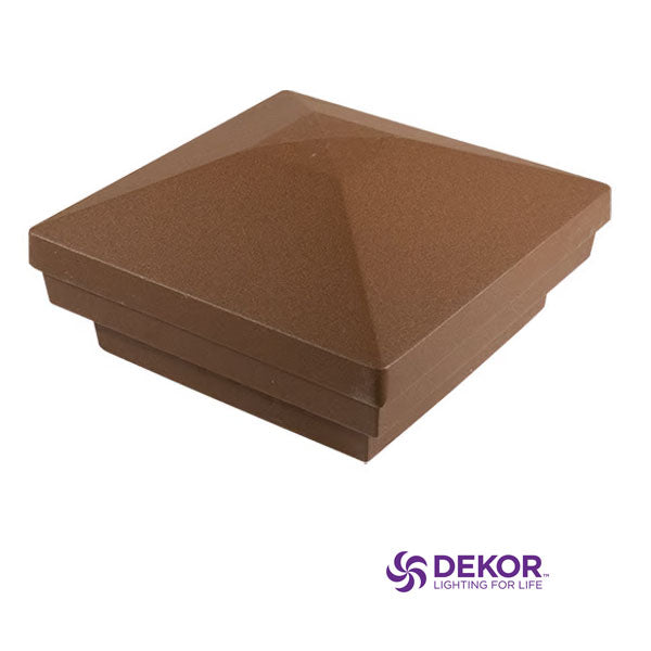 Dekor Brown Speckle Rondi Pyramid Post Caps at The Deck Store USA