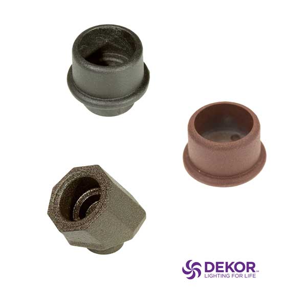 Dekor Round Baluster End Caps at The Deck Store USA