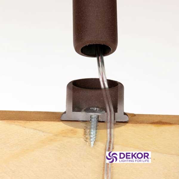 Dekor Round Baluster End Caps Wiring Illustration - The Deck Store USA