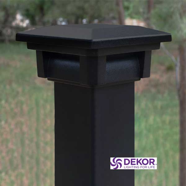 Dekor Savona Post Cap Lights - Obsidian Black - The Deck Store USA