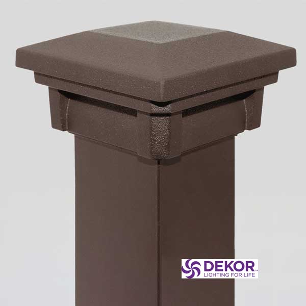 Dekor Savona Post Cap Lights - Swarthy Bronze - The Deck Store USA