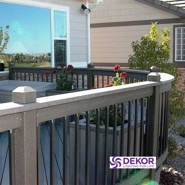 Dekor Square Aluminum Balusters Installed - The Deck Store USA