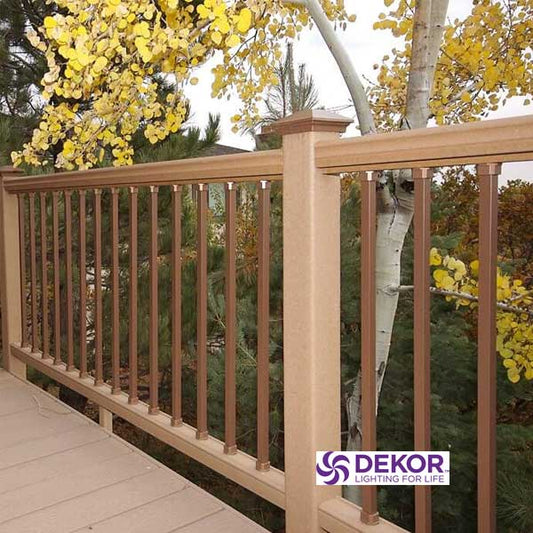 Dekor Square Aluminum Balusters at The Deck Store USA