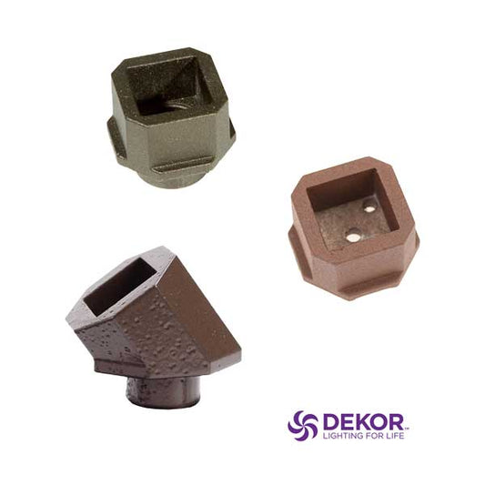 Dekor Square Baluster End Caps at The Deck Store USA