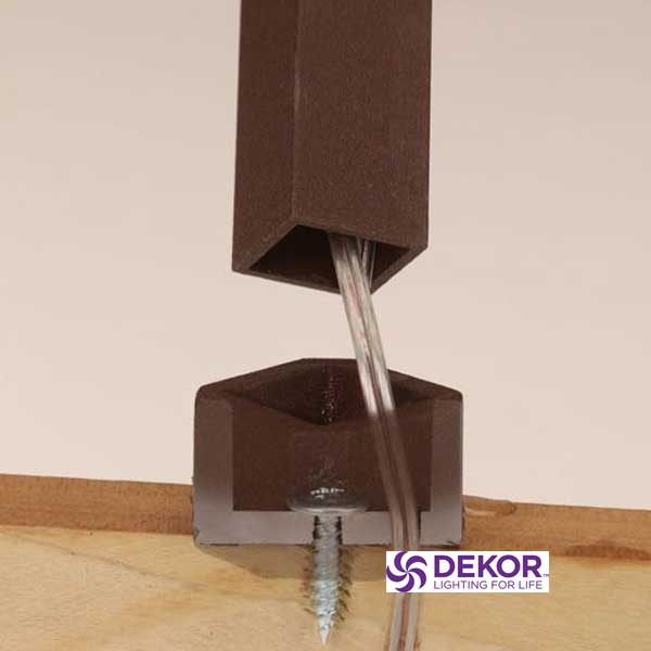 Dekor Square Baluster End Caps Wiring Illustration - The Deck Store USA