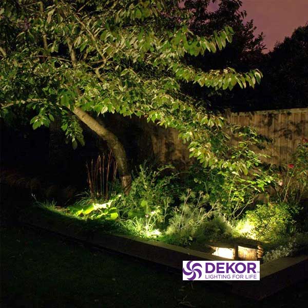 Dekor Well Uplights Installed