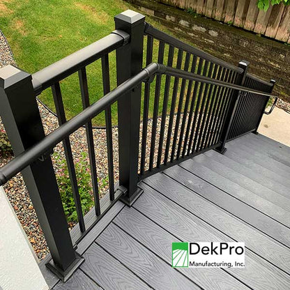 DekPro Prestige ADA Round Handrail On Stairs