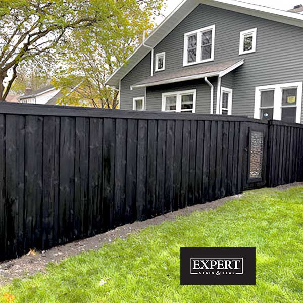 Expert Semi-Solid Wood Stain Black Fence - The Deck Store USA