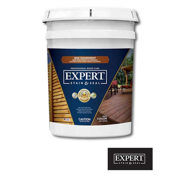 Expert Semi-Transparent Wood Stain 5 Gallon Bucket at The Deck Store USA