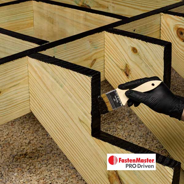 FastenMaster Deck Frame Coating Apply To Stair Stringers