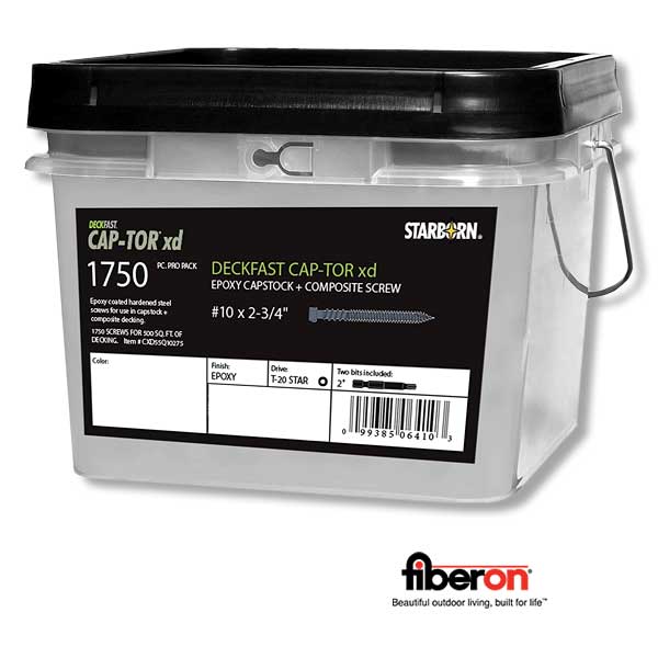 Fiberon Cap-Tor xd Deck Screws - 1750ct