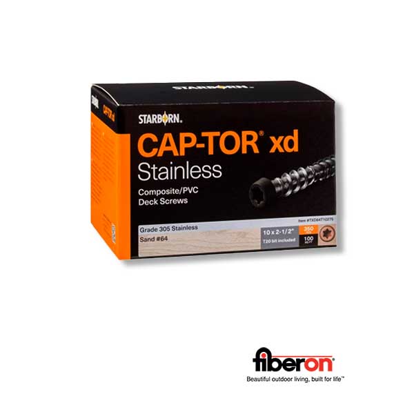 Fiberon Cap-Tor xd Deck Screws - 350ct