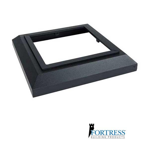 Fortress Accents Post Base Covers - Black Sand - The Deck Store USA