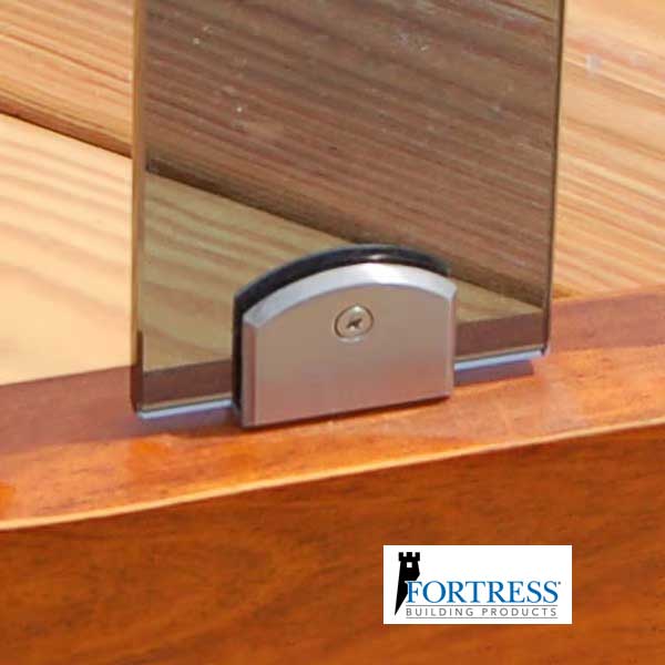 Fortress Pure View Glass Mounting Clips Back - The Deck Store USA