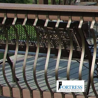 Fortress Vienna Belly Face Mount Balusters On Rail - The Deck Store USA