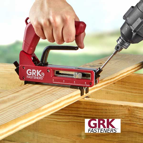 GRK AnglePro Hidden Deck Fastening Tool In Use