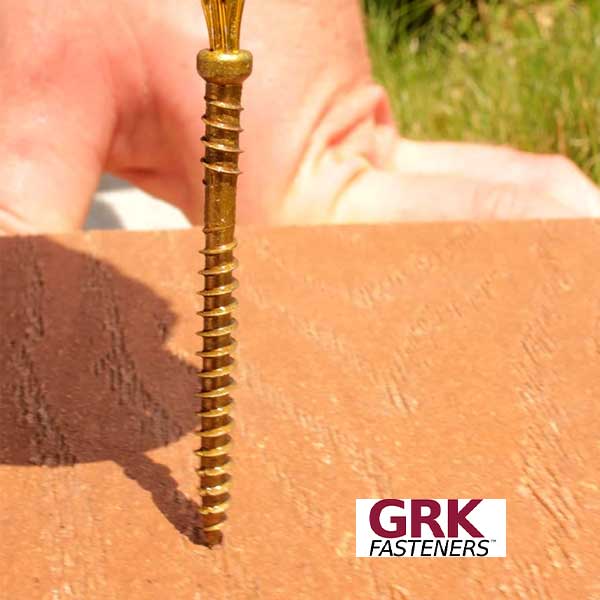 GRK RT Composite Trim Head Screw In Use