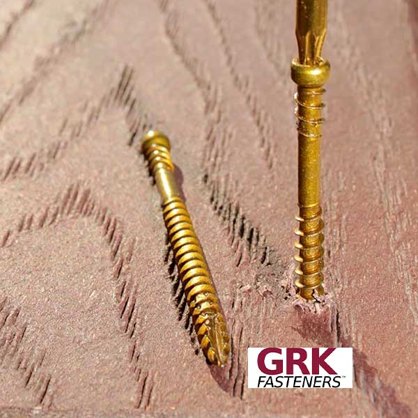 GRK RT Composite Trim Head Screw Installation