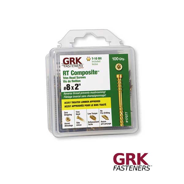 GRK RT Composite Trim Head Screws Handypak