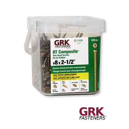 GRK RT Composite Trim Head Screws Propak