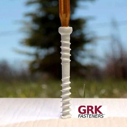 GRK White RT Composite Trim Head Screw Installation