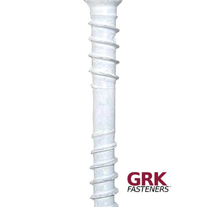 GRK White RT Composite Trim Head Screw Threads