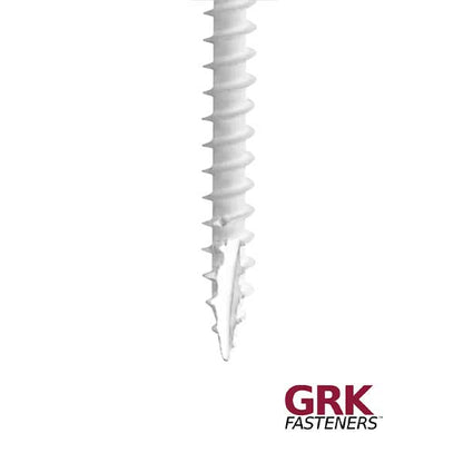 GRK White RT Composite Trim Head Screw Tip