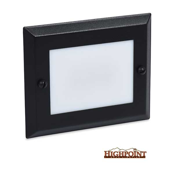 Highpoint Genesis Recessed Step Lights - Textured Black - The Deck Store USA