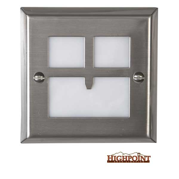 Highpoint Golden Gate Recessed Step Lights - Stainless - The Deck Store USA