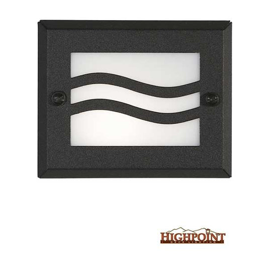 Highpoint Lake Powell Recessed Step Lights - Textured Black - The Deck Store USA