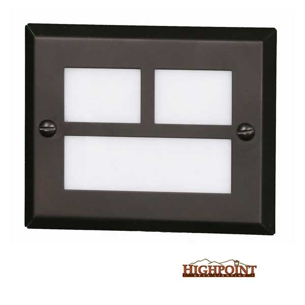 Highpoint Mt. Evans Recessed Step Lights - Textured Black - The Deck Store USA